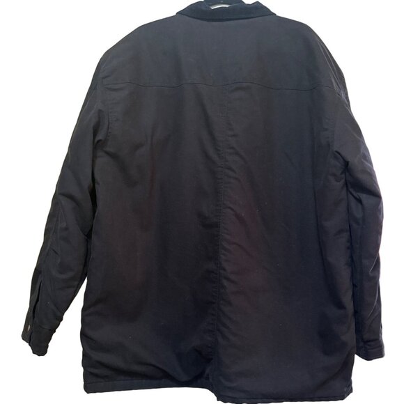 Wrangler Workwear Black Collared Button-Down Heavy Jacket Men's Size 2XL (50-52) - Picture 2 of 16